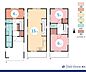 間取り：2LDK+S　建物面積87.01m2　土地面関54.89m2