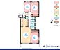 間取り：3LDK　専有面積74.99m2  