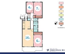 メゾン横浜能見台A棟 3LDKの間取図画像
