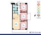 間取り：3LDK、専有面積70.40m2