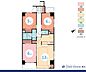 間取り：1LDK+2S（納戸）、専有面積65.28m2