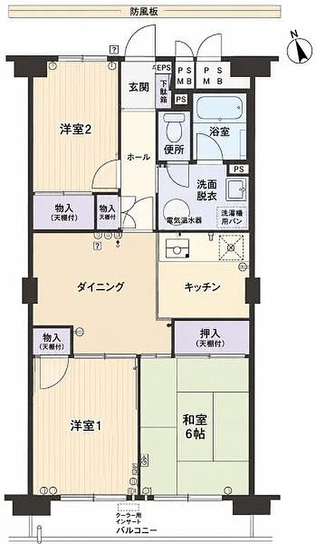 3LDK 間取り