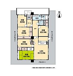 ハズパレス舞鶴 5LDKの間取り