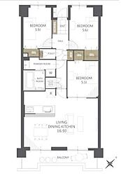 間取図画像 3LDK