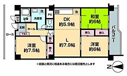 中島ハウス 3LDKの間取図画像