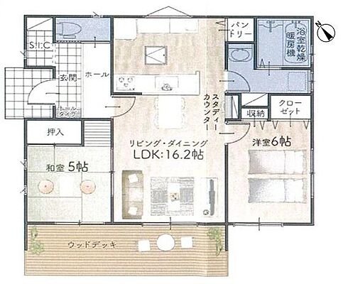間取り JR中央本線 高蔵寺駅 バス10分 名鉄バス「藤山台」下車 徒歩7分