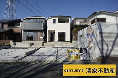 外観：2号棟：閑静な住宅地でのびのび子育て！(2025年02月撮影)