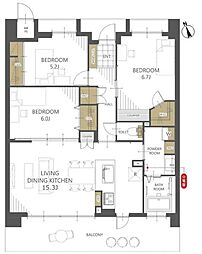 間取図画像 3LDK