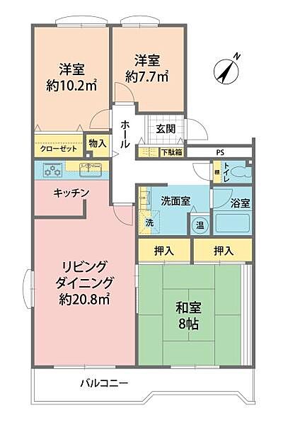 間取りを拡大表示
