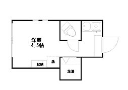 アーバンプレイス市ヶ谷加賀町 ワンルームの間取図画像