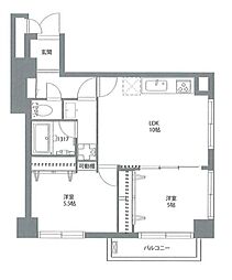 ライオンズマンション茗荷谷 2LDKの間取図画像