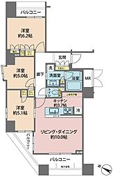 間取図画像 3LDK