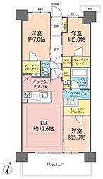 ソライエテラスイースト 3LDKの間取図画像