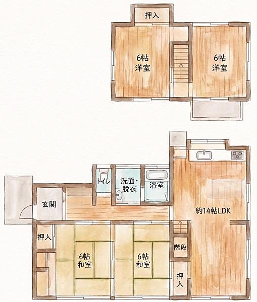 間取りを拡大表示