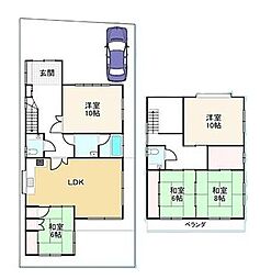 伏見区醍醐御陵西裏町 5LDKの間取り