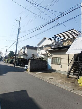 物件外観と前面...