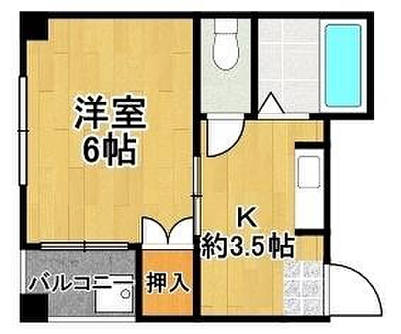 キャトルメゾン天野 ｜大阪府大阪市大正区小林西２丁目(賃貸マンション1K・5階・20.00㎡)の写真 その2