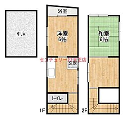 花谷マンションの間取図画像