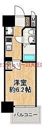 エグゼ大阪CITYツヴァイ 1Kの間取図画像
