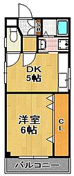 香光苑 1DKの間取図画像