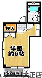 シティライフ大正 1Kの間取図画像