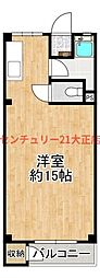 田中町住宅1棟 ワンルームの間取図画像