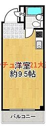 グランキューブ大正通り ワンルームの間取図画像