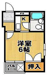 シティライフ大正 1Kの間取図画像