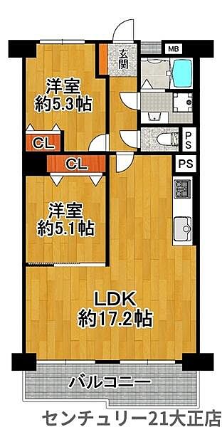 間取りを拡大表示