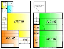 🉐敷金礼金0円！🉐高安町北5丁目テラスハウス