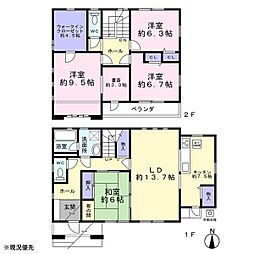 内野台3丁目 離れ、ガレージ付き中古住宅 角地です