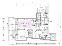ジオタワー堺筋本町 2LDKの間取図画像