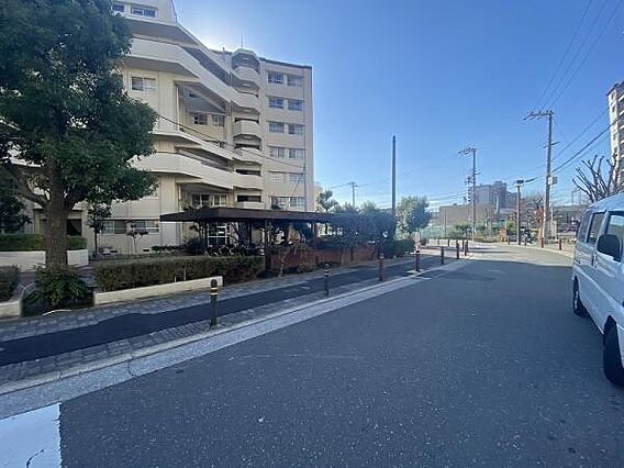 前面道路です。