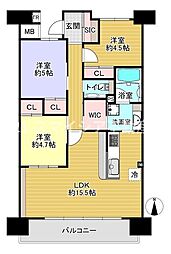 間取図画像 3LDK