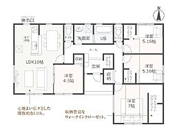 菊川市加茂 第4期 新築全2棟　2号棟（平屋）