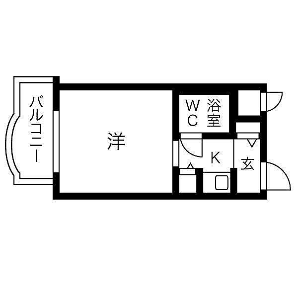 ダイアパレス新神戸 ｜兵庫県神戸市中央区生田町１丁目(賃貸マンション1R・3階・19.53㎡)の写真 その2