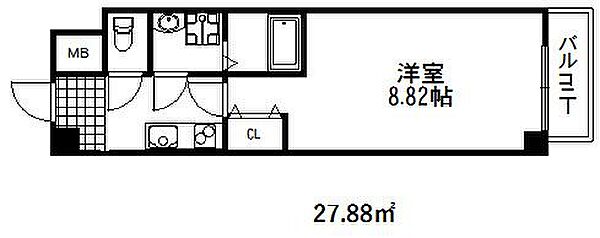 エクセル神戸アーバンヒルズ ｜兵庫県神戸市中央区楠町６丁目(賃貸マンション1K・7階・27.88㎡)の写真 その2