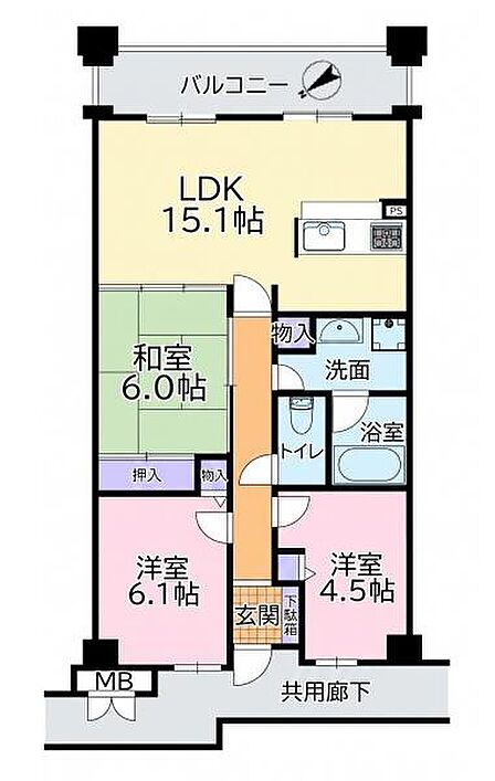 ファミリー様におすすめの広々3LDK