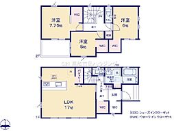 草加市谷塚上町 新築一戸建て 8期1号棟