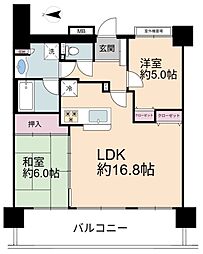 レクセルマンション谷塚第二 2LDKの間取り
