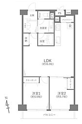 間取図画像 2LDK