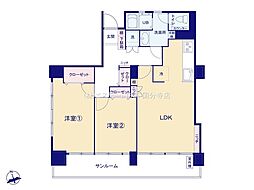間取図画像 2LDK