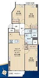 シャトー小金井 3LDKの間取図画像
