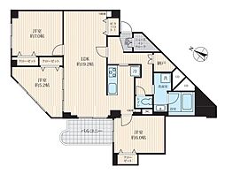 武蔵野グリーンタウンF棟 3SLDKの間取図画像