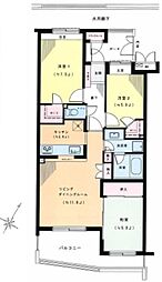 ウインベルガーデン豊田エルダーコートE棟 3LDKの間取図画像
