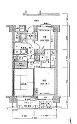 関町南パーク・ホームズ 2LDKの間取図画像