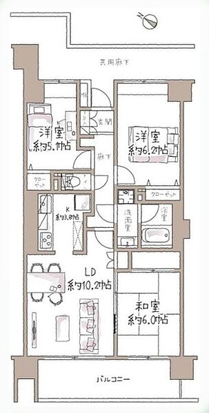 間取りを拡大表示