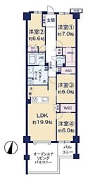 ヴェレーナ多摩センター 4LDKの間取図画像