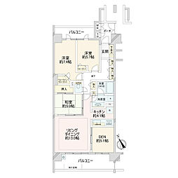 ザ・ガーデンズフォートブリリアントヒル 4LDKの間取図画像