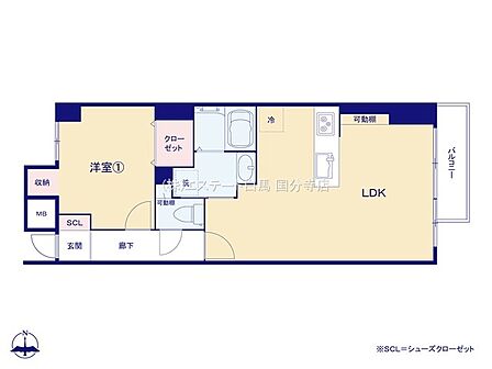 1LDK 間取り